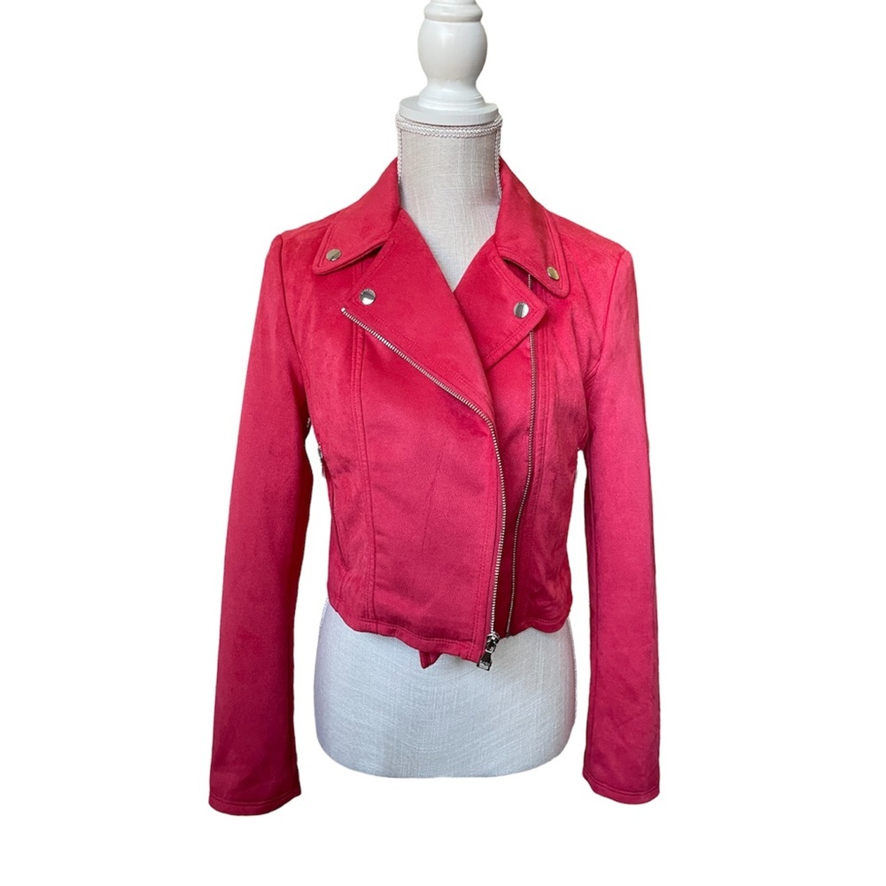 EXPRESS Moto Faux Suede Jacket - Picture 3 of 16